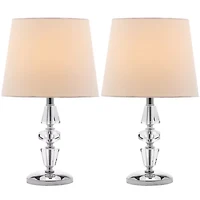 Gem Tiered Crystal Lamp- Set of 2