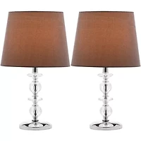 Celeb Stacked Crystal Orb Lamp- Set of 2