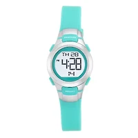 Armitron Pro Sport Womens Chronograph Digital Green Strap Watch 45/7012tel
