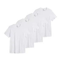 Jockey Classics Bonus Pack Mens 4 Short Sleeve Crew Neck Moisture Wicking T-Shirt