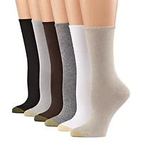 Gold Toe Womens 6 Pair Crew Socks