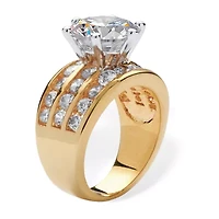 Womens CT. T.W. Cubic Zirconia 14K Gold Over Brass Engagement Ring