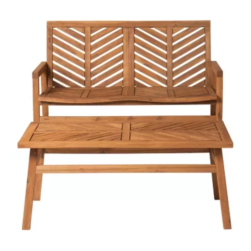 Walker Edison Vincent Patio Collection 2-pc. Conversation Set Weather Resistant