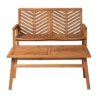Walker Edison Vincent Patio Collection 2-pc. Conversation Set Weather Resistant