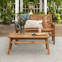 Walker Edison Vincent Patio Collection 2-pc. Conversation Set Weather Resistant