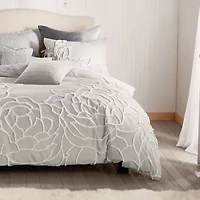 CHF Chenille Rose 3-pc. Duvet Cover Set