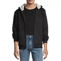 Sherpa-Lined Hoodie Jacket