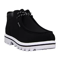 Lugz Mens Fringe Flat Heel Lace Up Boots
