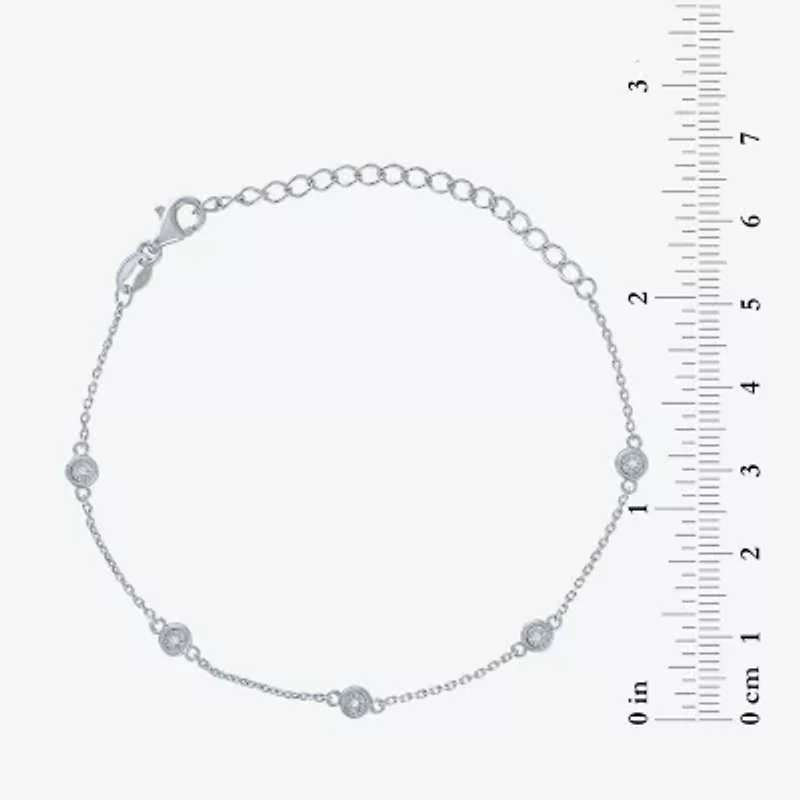 Diamond Addiction Womens 2-pc. Diamond Accent White Diamond Bracelet Set