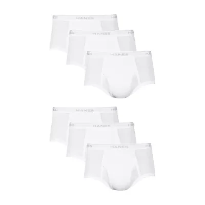 Hanes Mens 6 Pack Briefs J252w6