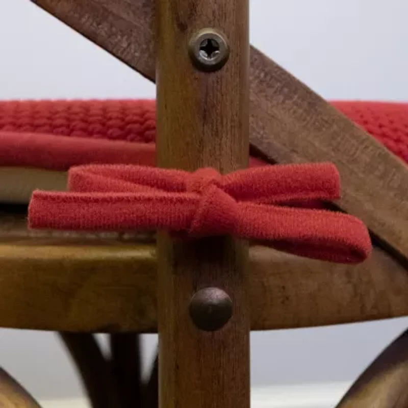 Sweet Home Collection™ Honeycomb Memory Foam Non-Slip 16" x Chair Cushion Pad with Ties