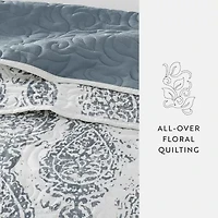 Casual Comfort Damask Reversible Quilt Set