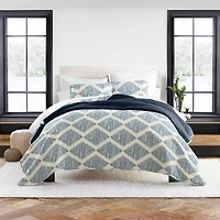 Casual Comfort Pattern Reversible Contemporary Lightweight 3 Pc. Quilt Set