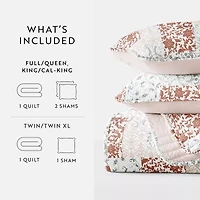 Casual Comfort Patchwork Reversible Quilt Set