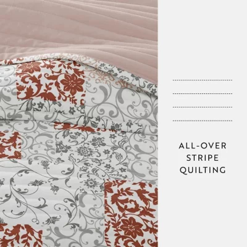 Casual Comfort Patchwork Reversible Quilt Set