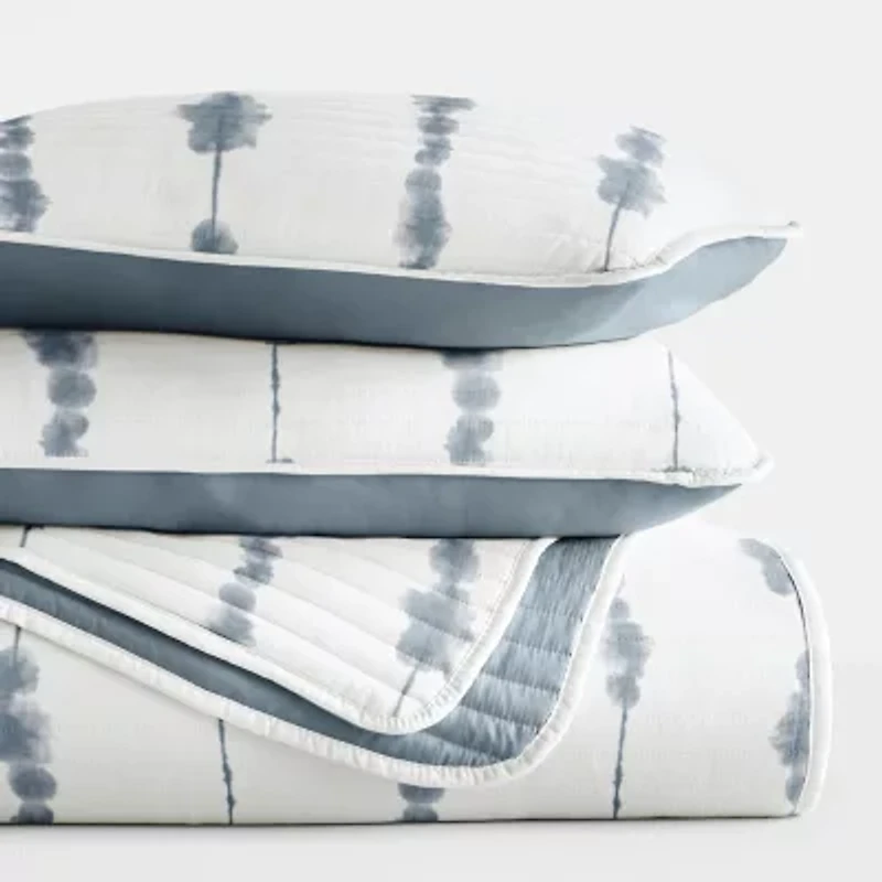 Casual Comfort Shibori Reversible Quilt Set