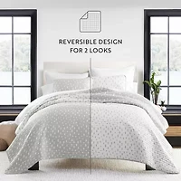 Casual Comfort Dots Reversible Quilt Set