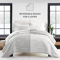 Casual Comfort Lines Reversible Quilt Set