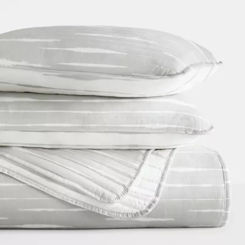 Casual Comfort Lines Reversible Quilt Set