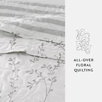 Casual Comfort Vines Reversible Quilt Set