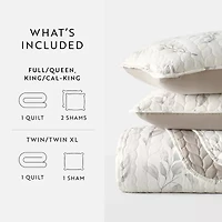 Casual Comfort Pattern Reversible Contemporary Quilt Set