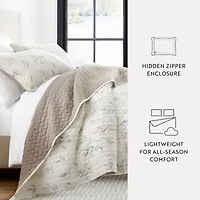 Casual Comfort Pattern Reversible Contemporary Quilt Set