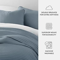 Casual Comfort Stripe Stitch Quilt Set