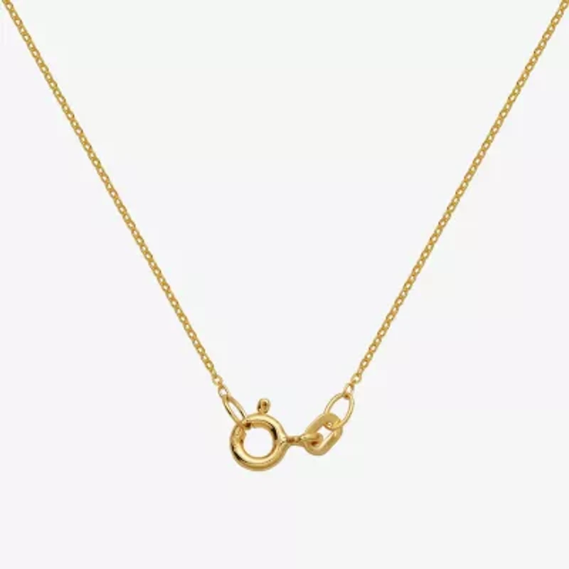 Womens Genuine Multi Color 18K Gold Over Silver 18 Inch Pendant Necklace