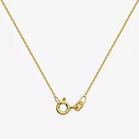 Womens Genuine Multi Color 18K Gold Over Silver 18 Inch Pendant Necklace