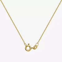 Womens Genuine Multi Color 18K Gold Over Silver Cross 18 Inch Pendant Necklace