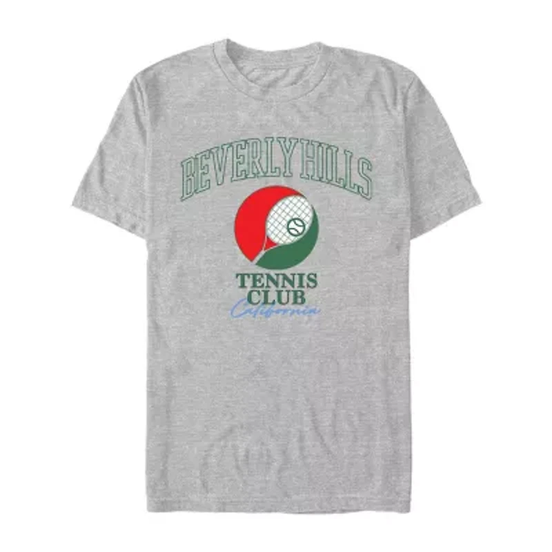 Mens Short Sleeve Tennis Graphic T-Shirt