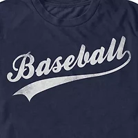 Mens Short Sleeve Baseball Graphic T-Shirt