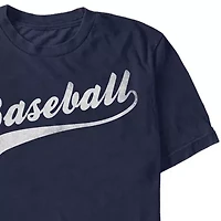 Mens Short Sleeve Baseball Graphic T-Shirt
