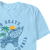 Mens Short Sleeve Roller Skating Graphic T-Shirt