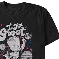 Mens Short Sleeve Groot Graphic T-Shirt
