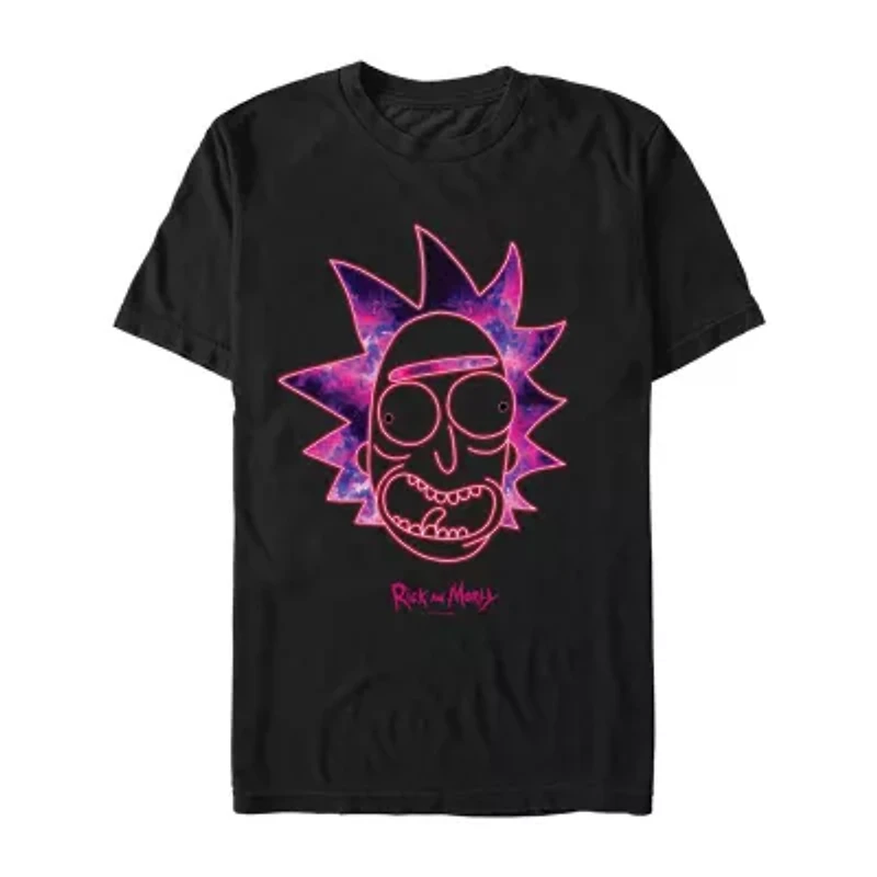 Mens Short Sleeve Rick and Morty Graphic T-Shirt