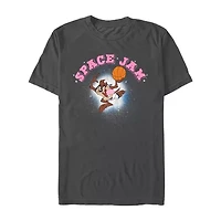 Mens Short Sleeve Space Jam Graphic T-Shirt