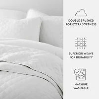 Casual Comfort Diamond Stitch Quilt Set