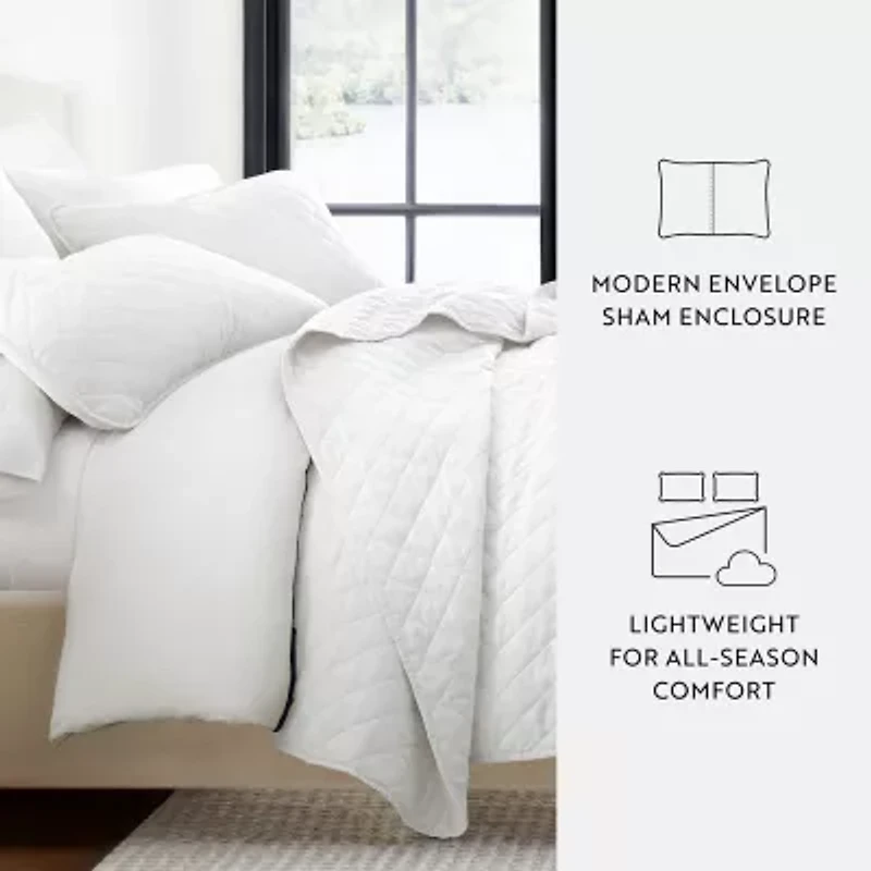 Casual Comfort Diamond Stitch Quilt Set