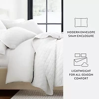 Casual Comfort Diamond Stitch Quilt Set