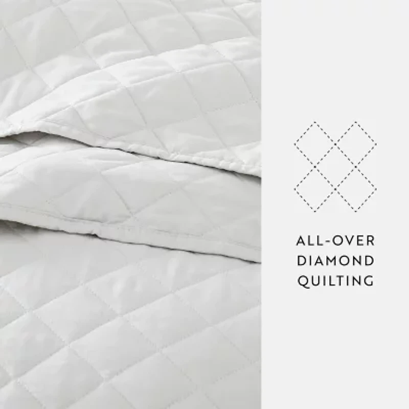 Casual Comfort Diamond Stitch Quilt Set