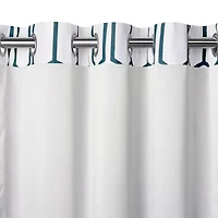 Elrene Home Fashions Kaiden Geometric Grommet Top Blackout Single Curtain Panel
