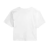 Womens Juniors Crew Neck Short Sleeve Regular Fit Lilo & Stitch Graphic T-Shirt