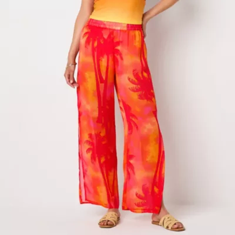 Mynah Womens Breathable Exotic Pants Swimsuit Cover-Up