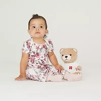 Huggies Baby Girls Crew Neck Short Sleeve 3-pc. Bodysuit