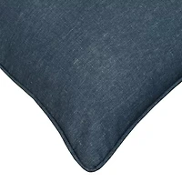 Outdoor Dècor 18 X 18 In Solid Olefin Textured Blue Square Throw Pillow