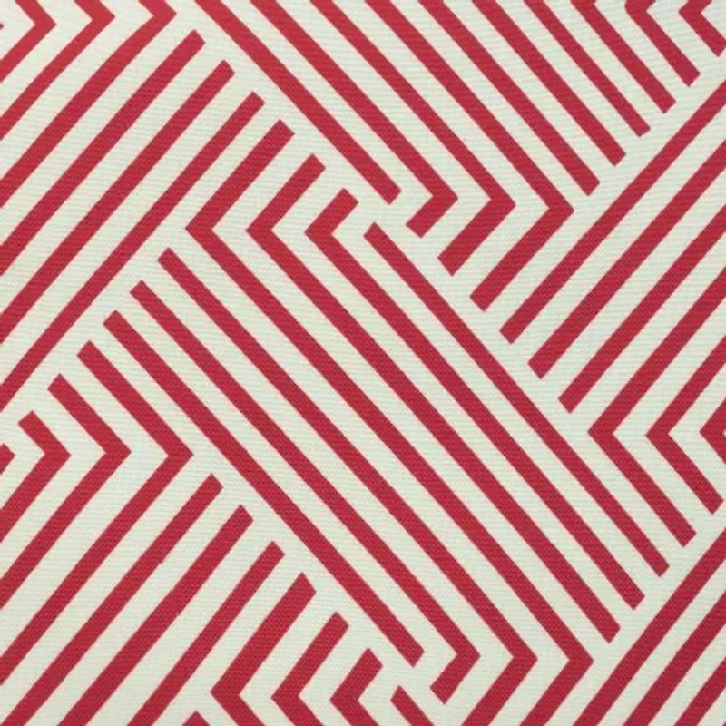 Outdoor Decor 18 X 18 In Printed Red Square Throw Pillow