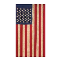 Northlight 40in X 28in Embroidered Tea-Stained Usa Garden Flag