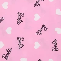 Little & Big Kid Girls Crew Neck Short Sleeve Regular Fit Barbie Graphic T-Shirt