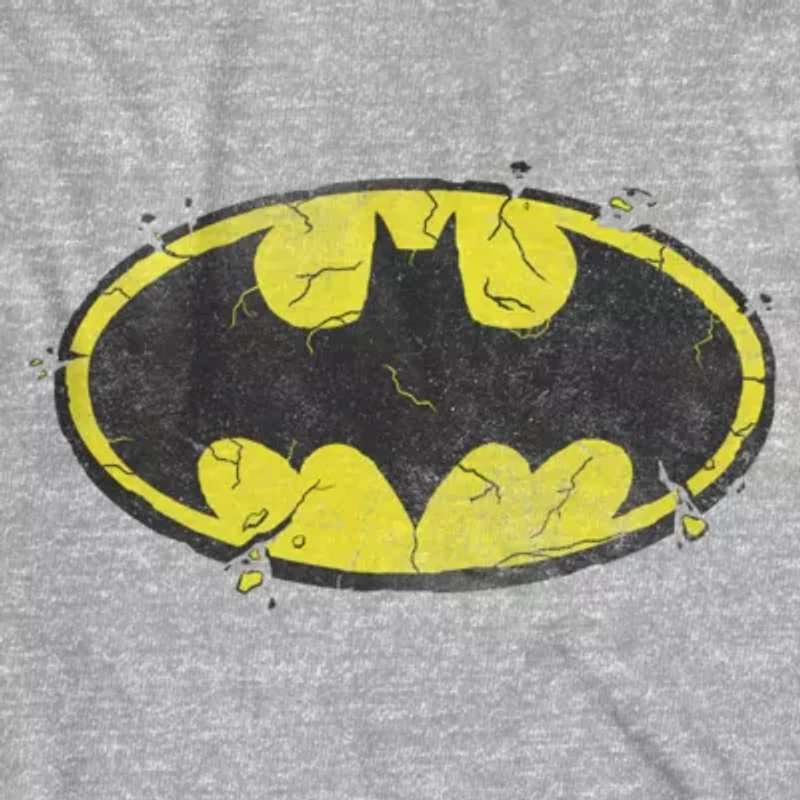 Little & Big Kid Boys Crew Neck Short Sleeve Loose Fit Batman Graphic T-Shirt